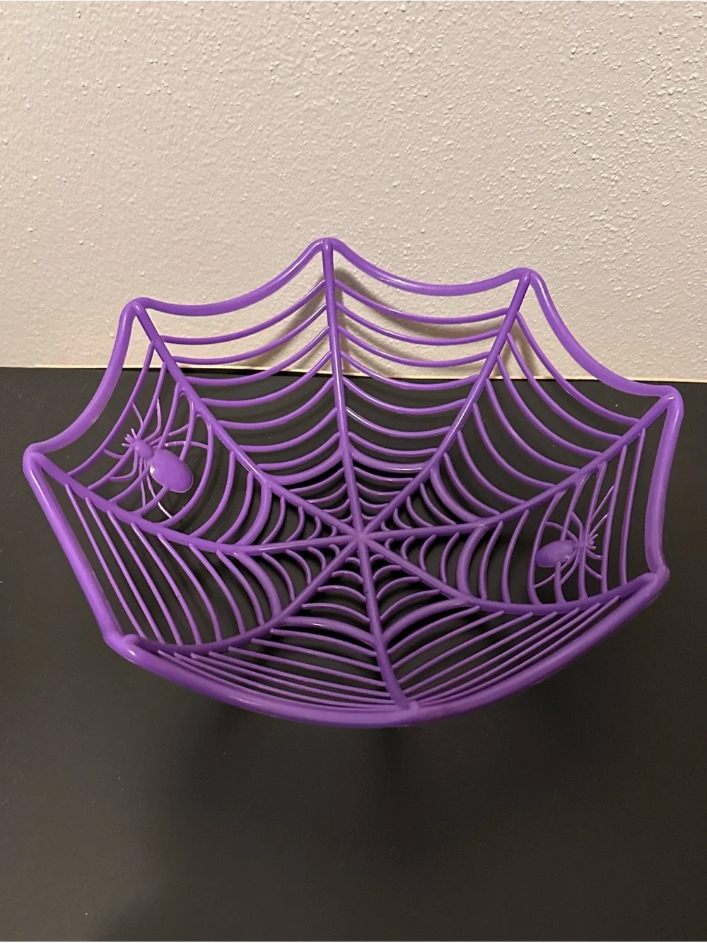 Purple Spiderweb Halloween Decorative Bowl